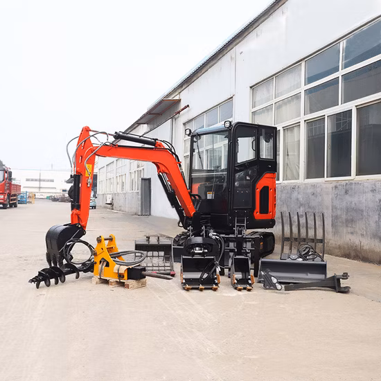Chine Fabricant en gros Euro 5/EPA 1,8 tonne Pelles sur chenilles 1 tonne 2 tonnes 3 tonnes Petite micro pelle Kubota Bagger hydraulique Mini pelle Prix Livraison gratuite